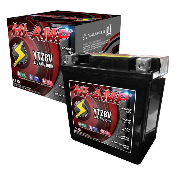 HI-AMP YTZ8V Battery